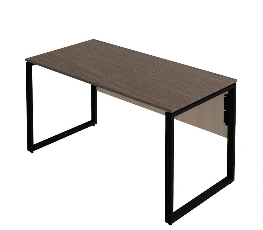 Стіл вчительський, АНШАР ГРУП (6614), 1400х700х740 мм. стільниця з ЛДСП, каркас- квадратна металева труба, бук артізан перламутровий/дуб урбан кавовий